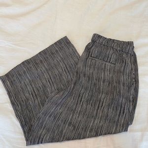 THEORY // silk striped pants